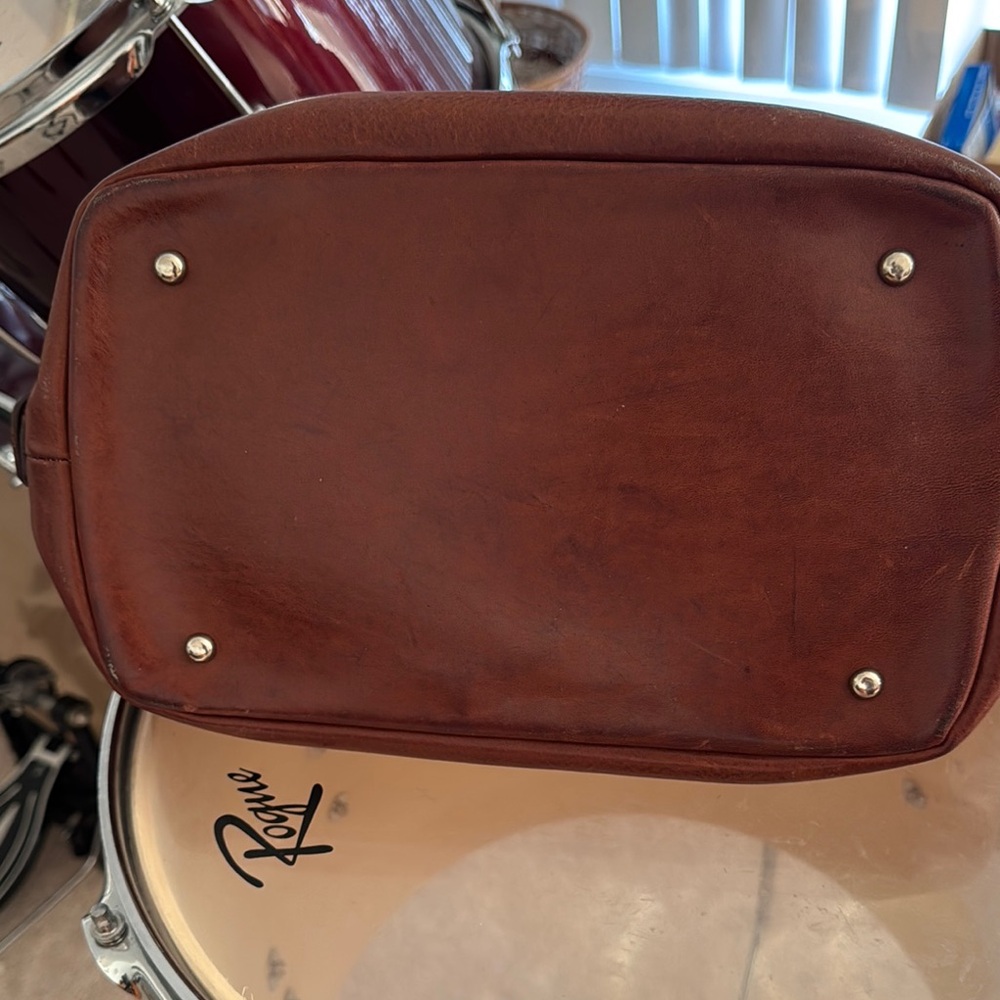 Baldinini Brown Leather Handbag - Picture 6 of 7